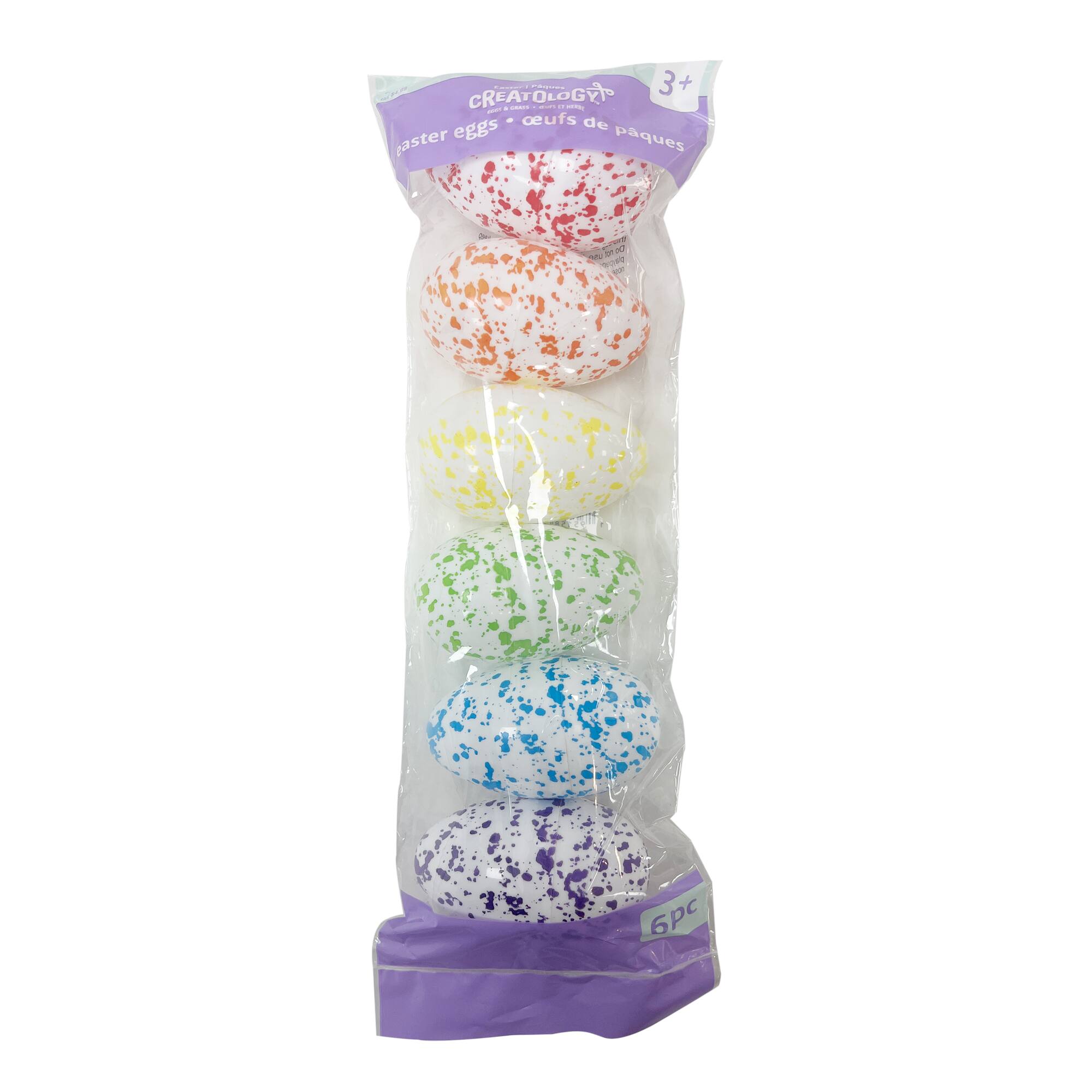 3" Speckled Plastic Easter Eggs, 6ct. by Creatology™